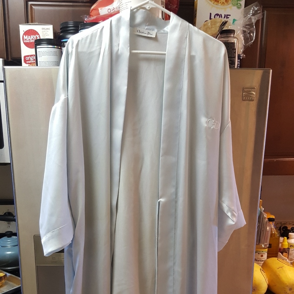 Vintage Christian Dior satin robe